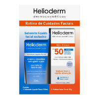 Kit Helioderm Protetor Facial FPS50 - 50g + Sabonete Líquido Facial 50ml - 1