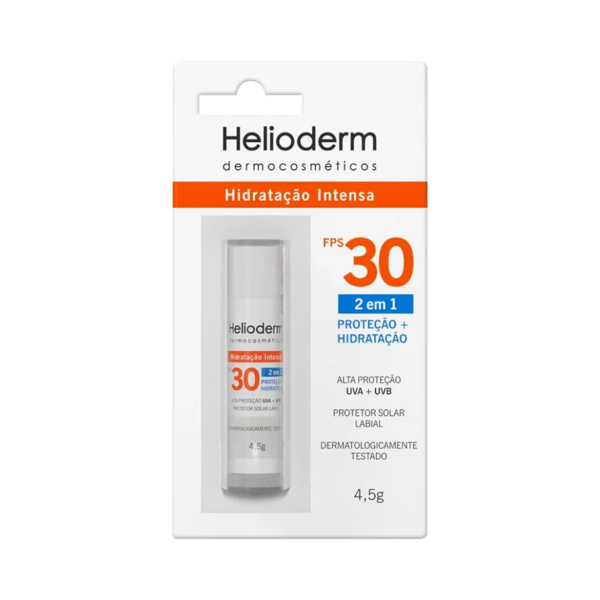 Protetor Solar Labial Helioderm FPS30 - 4,5g - 1