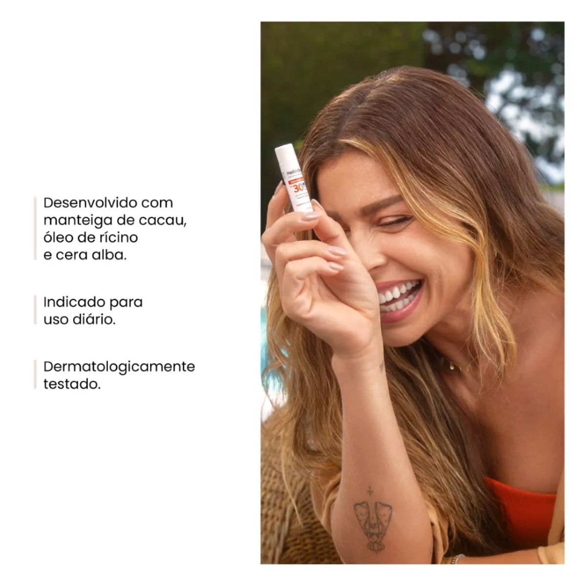 Protetor Solar Labial Helioderm FPS30 - 4,5g - 3