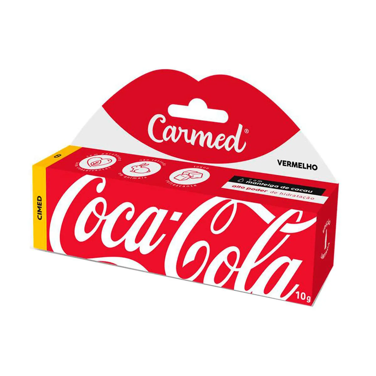 PROTETOR LABIAL CARMED COCA COLA VERMELHO 10G - 1