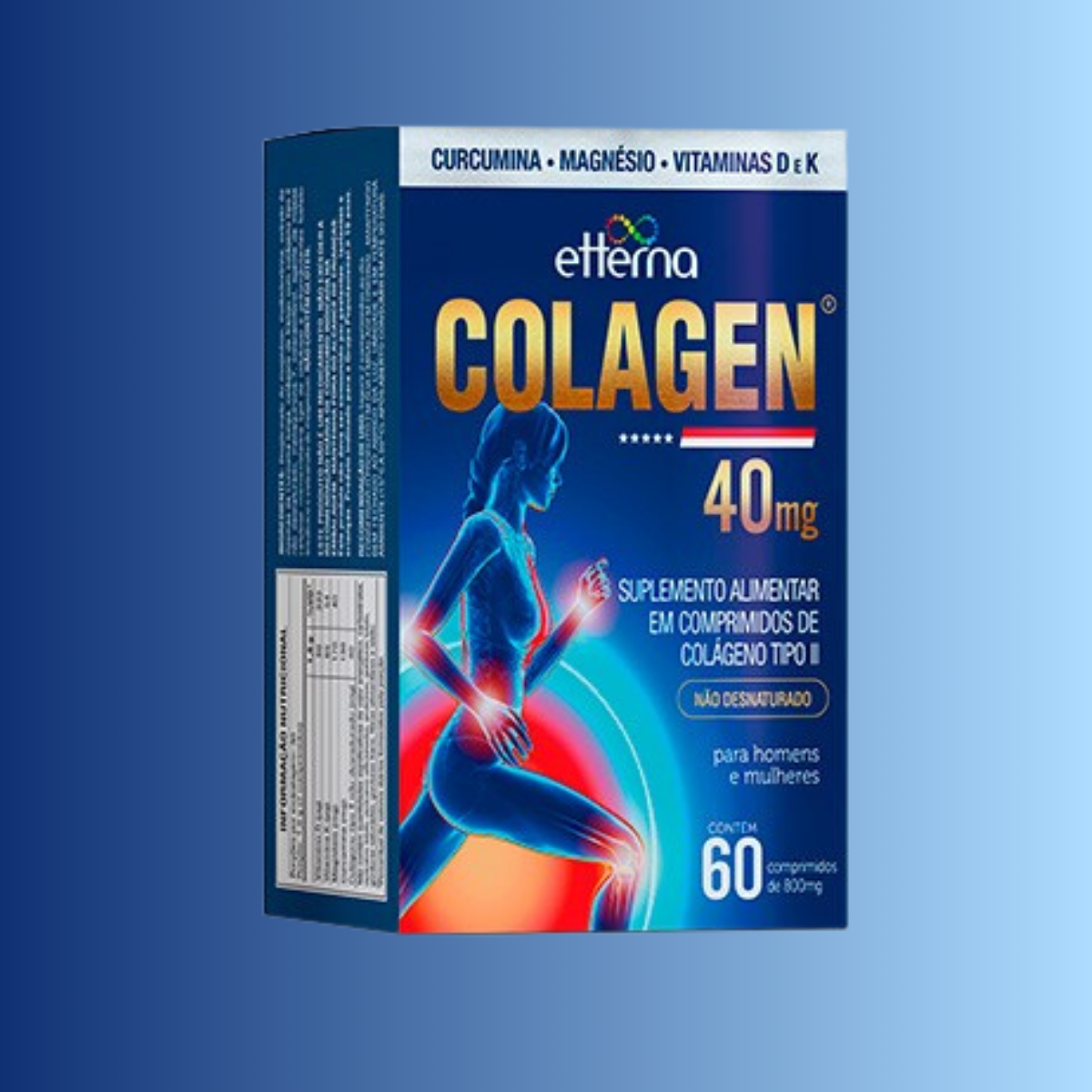 Etterna Colágeno Tipo II Cúrcuma+Magnésio c/60CPR - 3