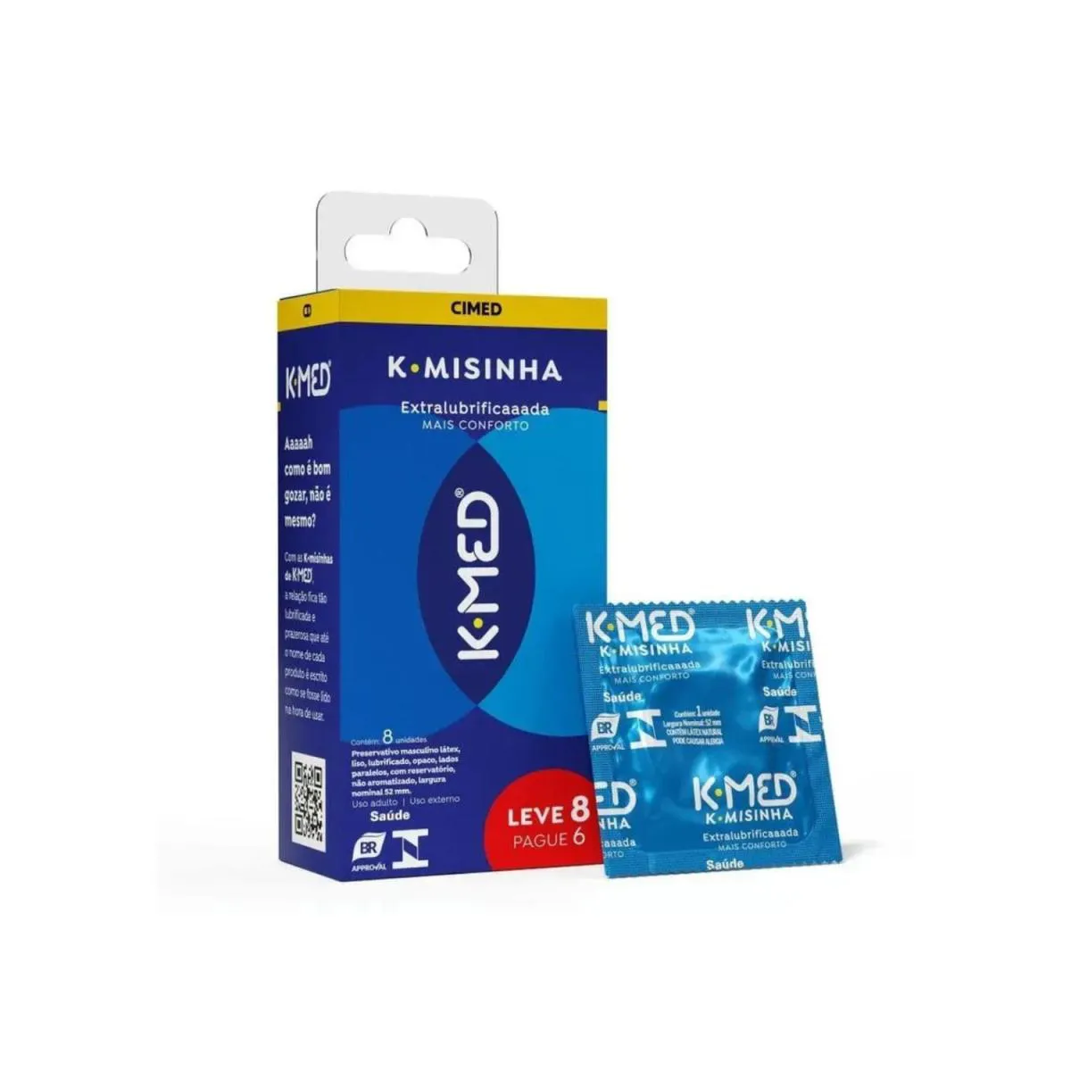 K-Misinha Extralubrificada- K-Med 8 Un - 2