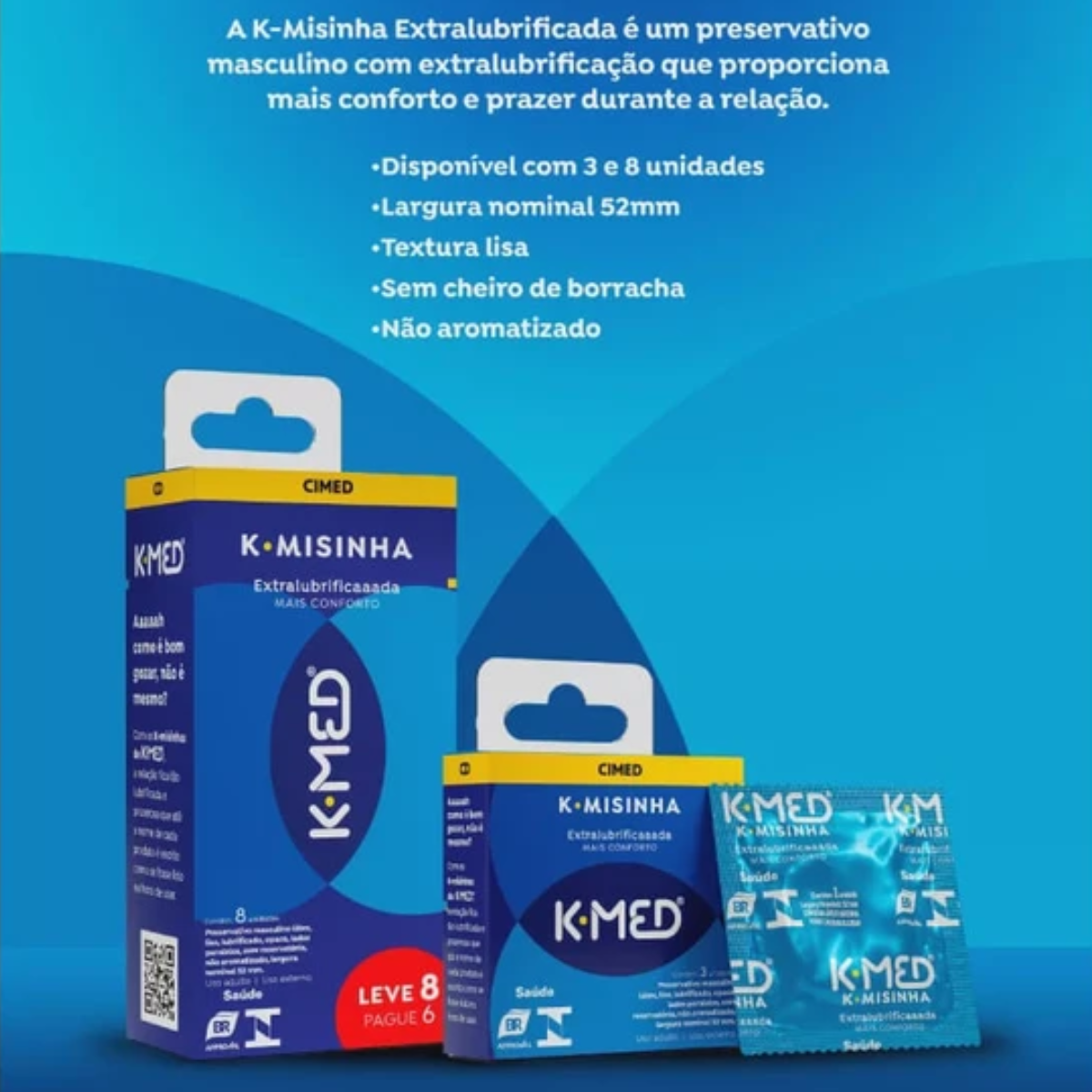 Preservativo K-Med K-Misinha Invisível 8 Un - 2