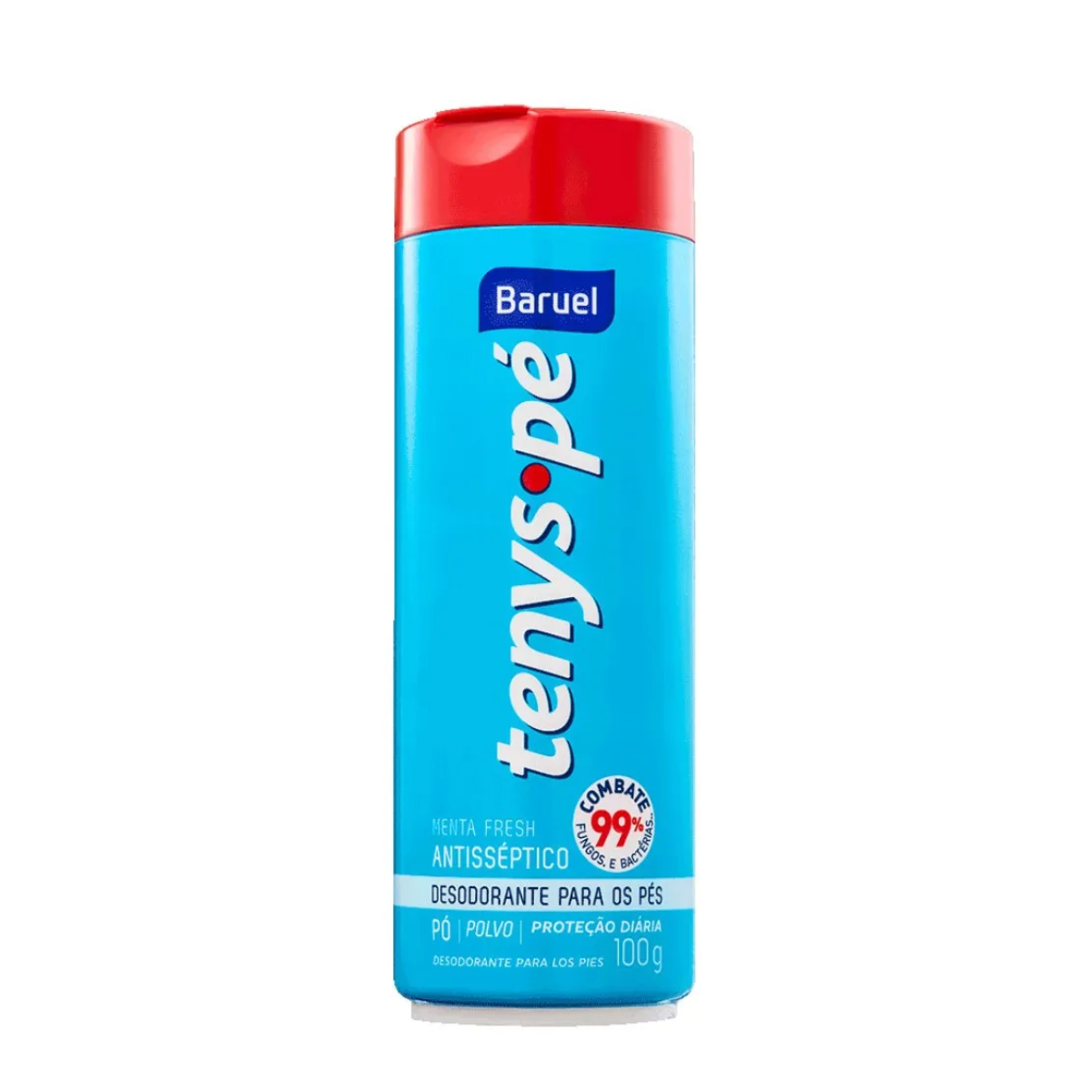Talco Desodorante para Pés Tenys Pé Menta Fresh 100 g - 1