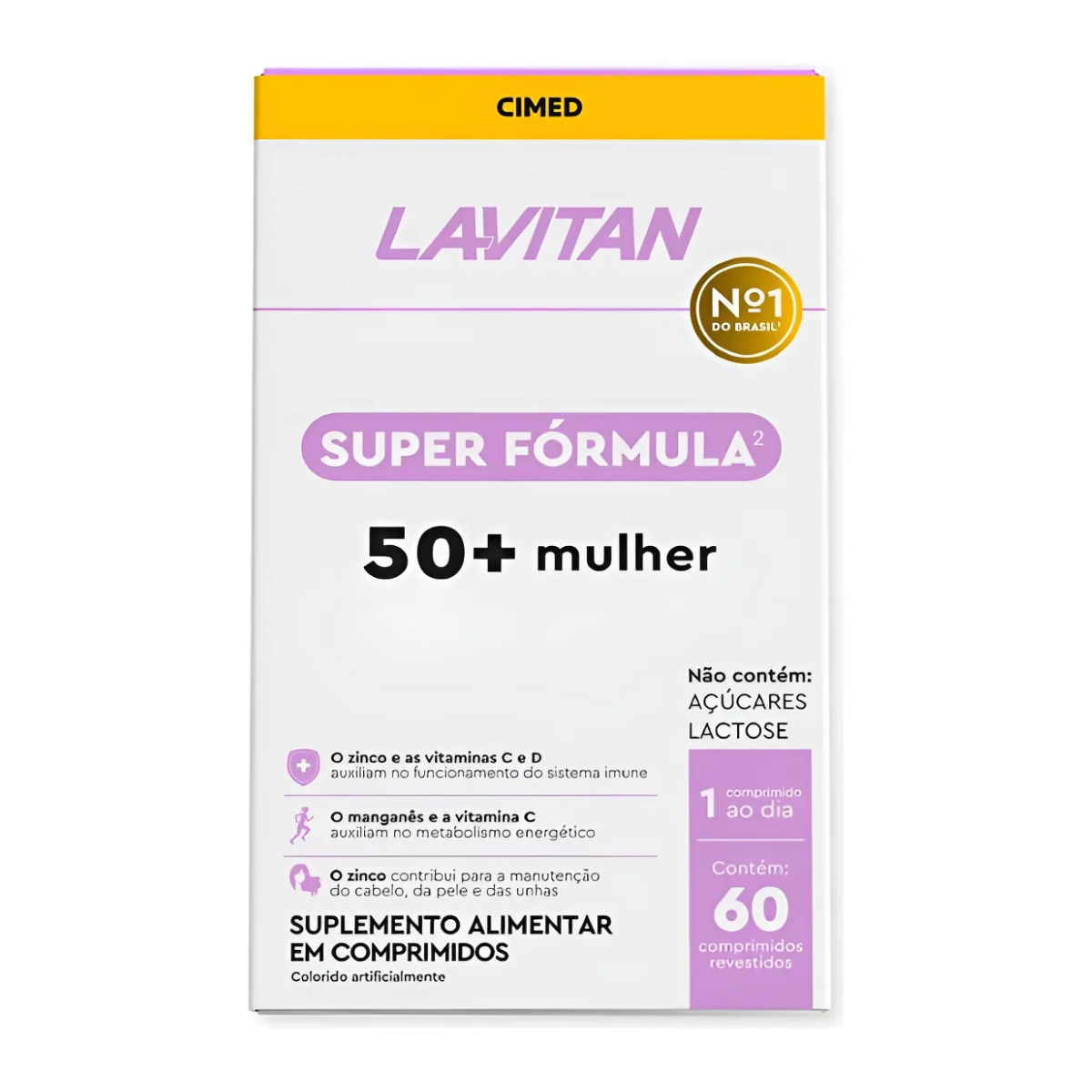 Super Fórmula Lavitan 50+ Mulher c/60cap - 1