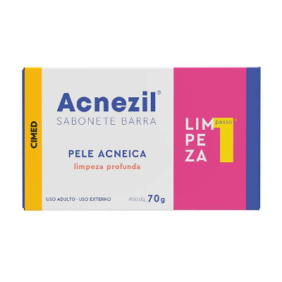 Sabonete Facial em Barra Acnezil Pele Acneica 70g