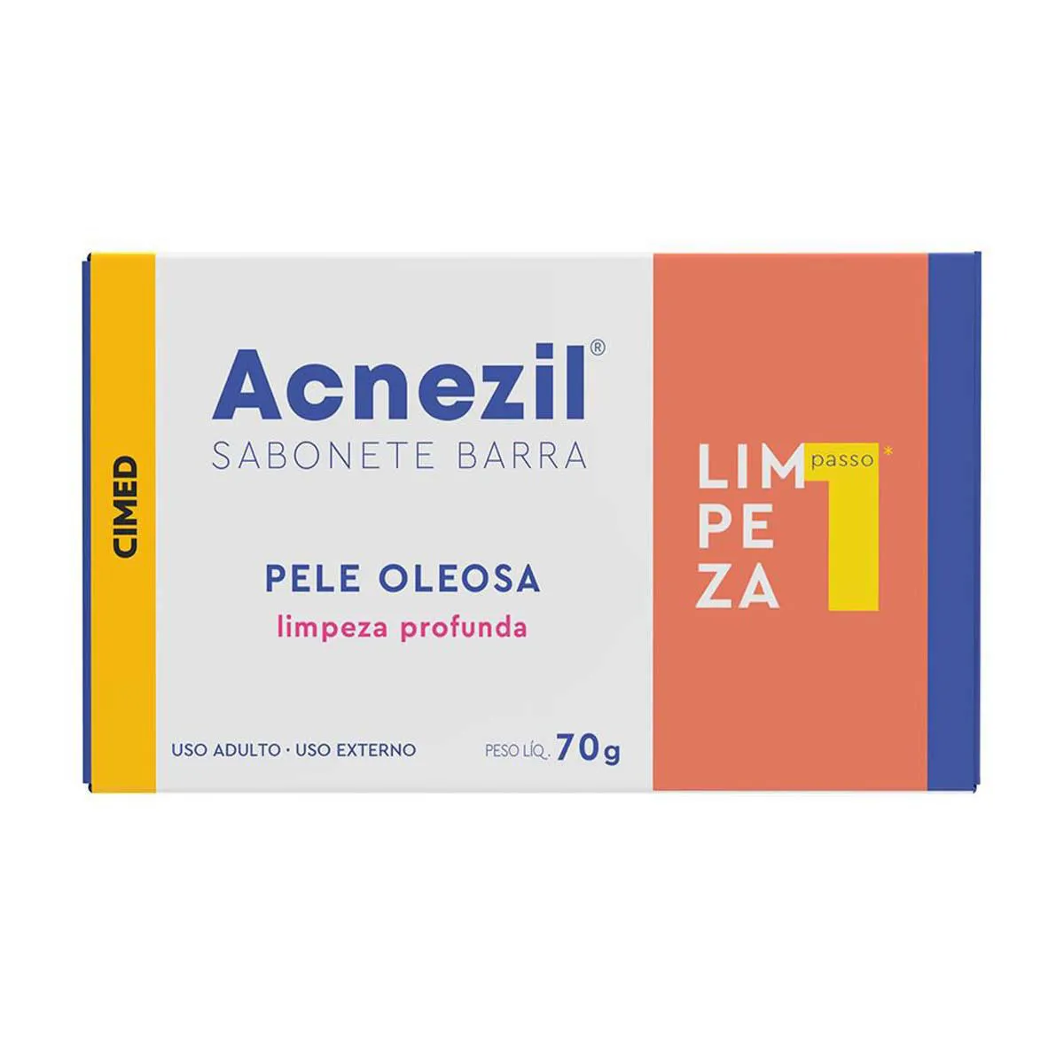 Sabonete Facial em Barra Acnezil Pele Oleosa 70g - 1