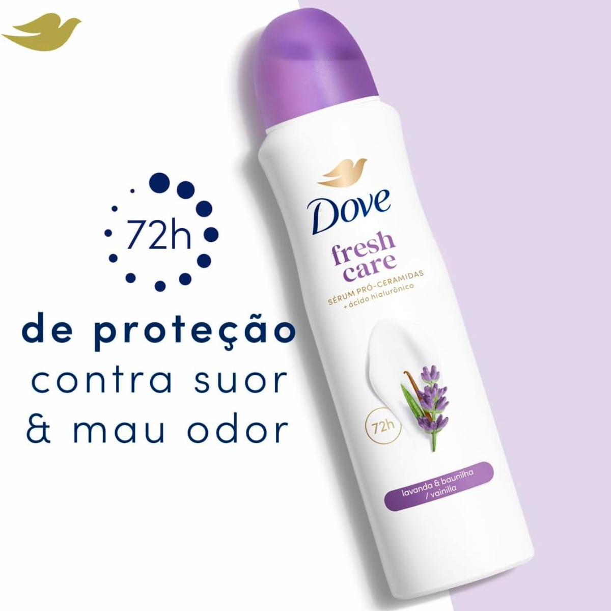 Desodorante Aerossol Dove Lavanda & Baunilha 72h - 150ml - 2