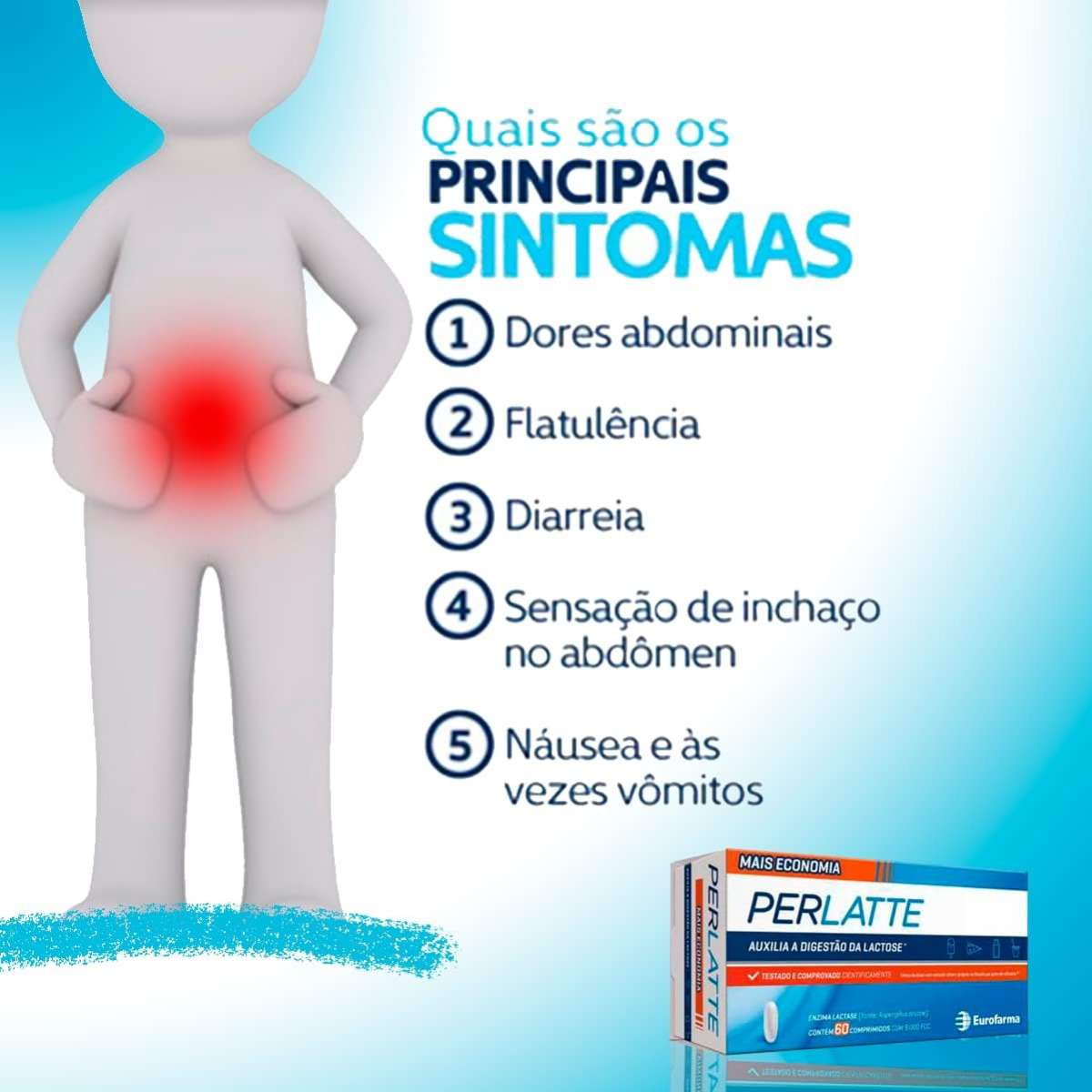 Lactase Perlatte 9000 FCC com 60 comprimidos - 3