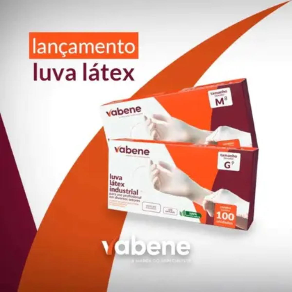 Luva Látex Com Pó Tam M c/100 Und -Vabene - 4