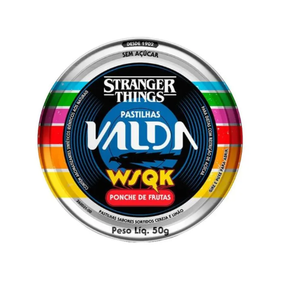 Pastilha Valda Stranger Things Sabor Ponche De Frutas 50g