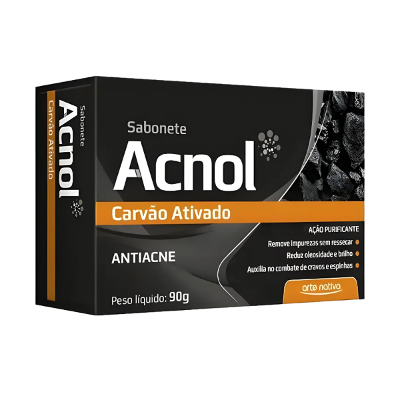 Sabonete Acnol Carvão Ativado Antiacne 90g Arte Nativa
