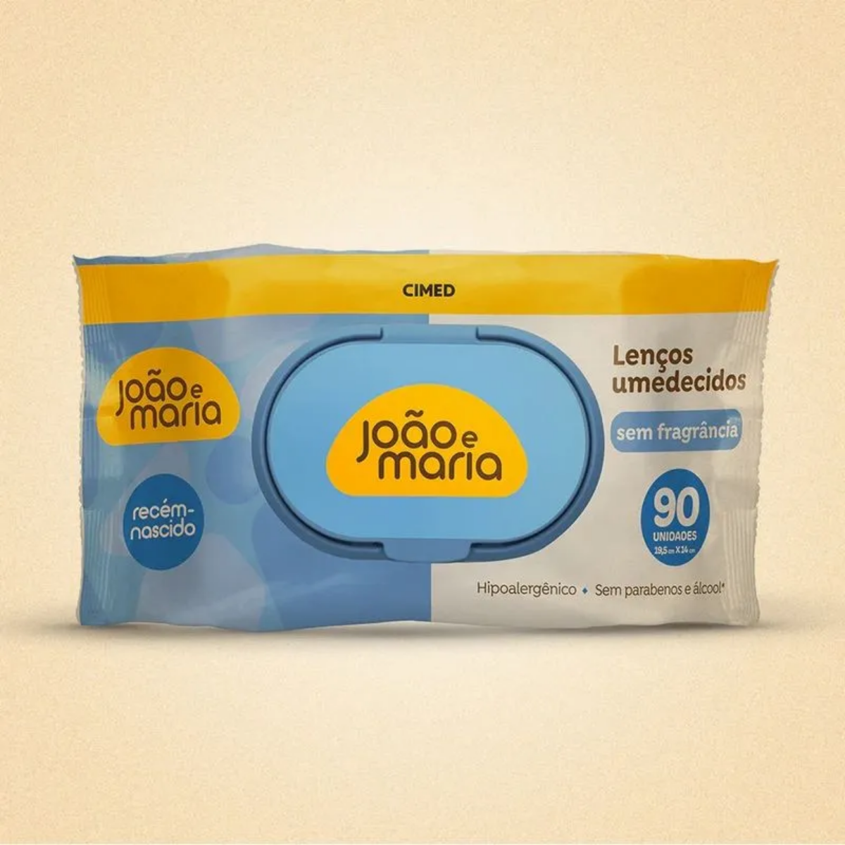 Lenço Umedecido João e Maria Sem Fragrância 90 Unidades - 2