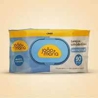 Lenço Umedecido João e Maria Sem Fragrância 90 Unidades - 2