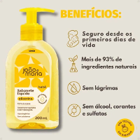 Sabonete Líquido João e Maria Bebê Glicerinado 200ml - 3