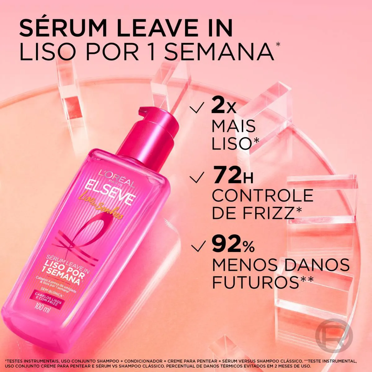 Sérum Leave-In Elseve Liso dos Sonhos 100ml - 2