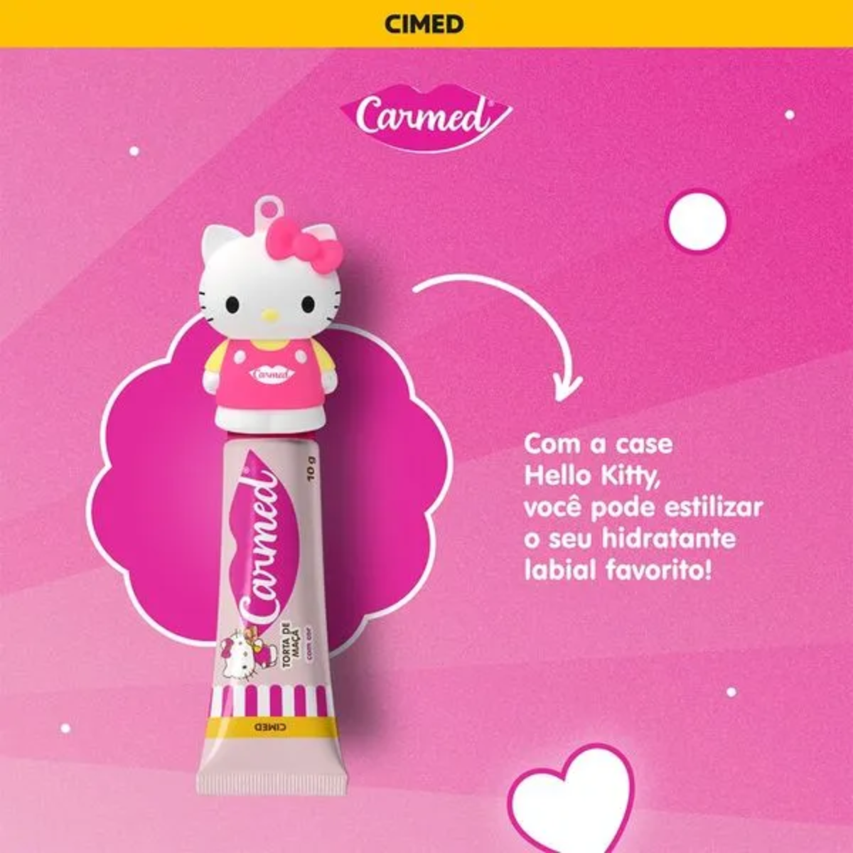 Hidratante Labial Carmed Hello Kitty Torta de Maçã 10g - 5