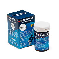 Tiras Para Teste On Call Plus Ii Com 50 Unidades - 1