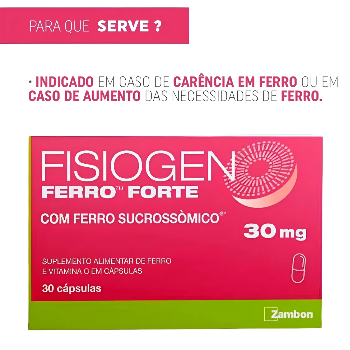 Ferro Fisiogen Forte 30 cápsulas - 3