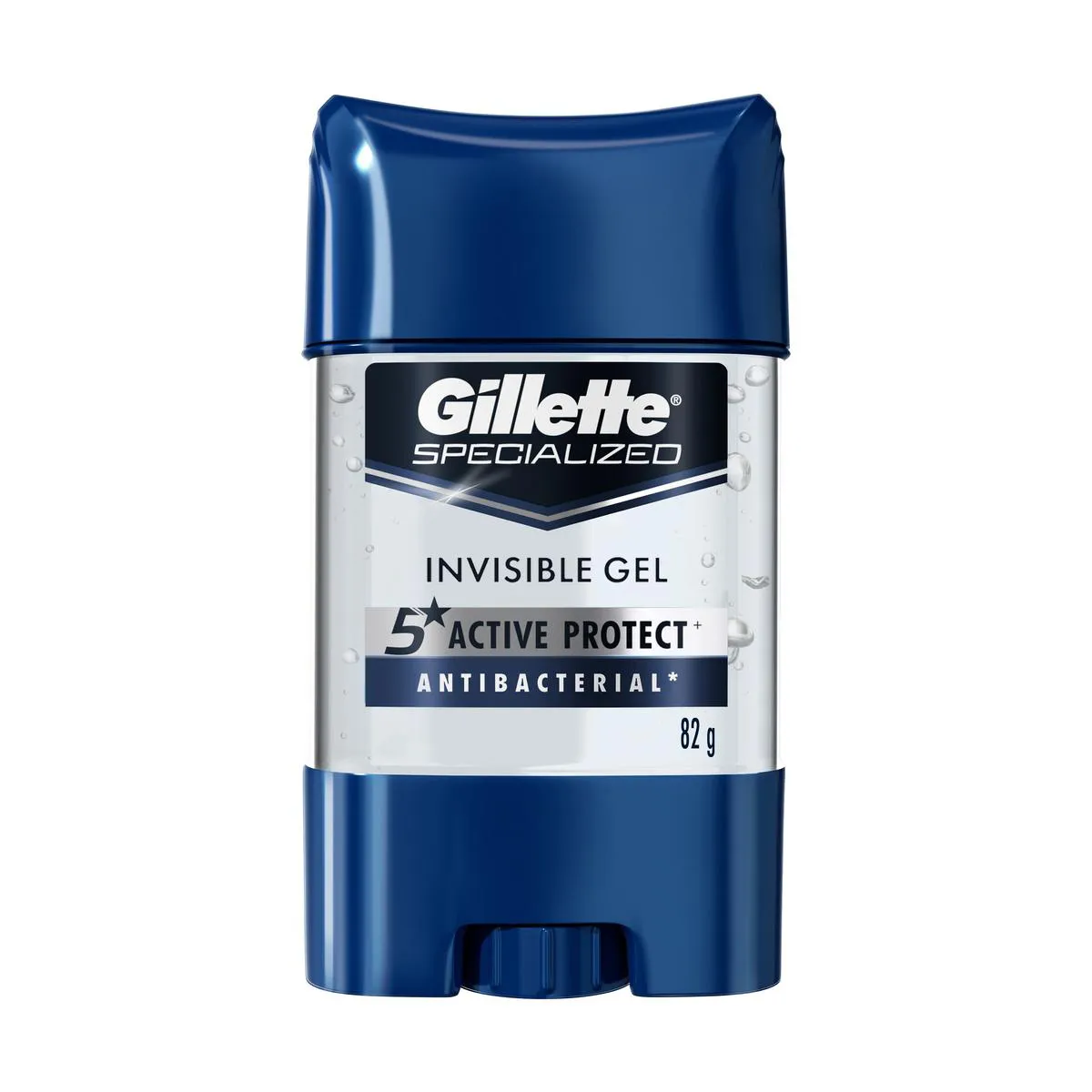 Desodorante Antitranspirante Stick Gel Gillete Specialized Gel Invisível Masculino 82g - 1