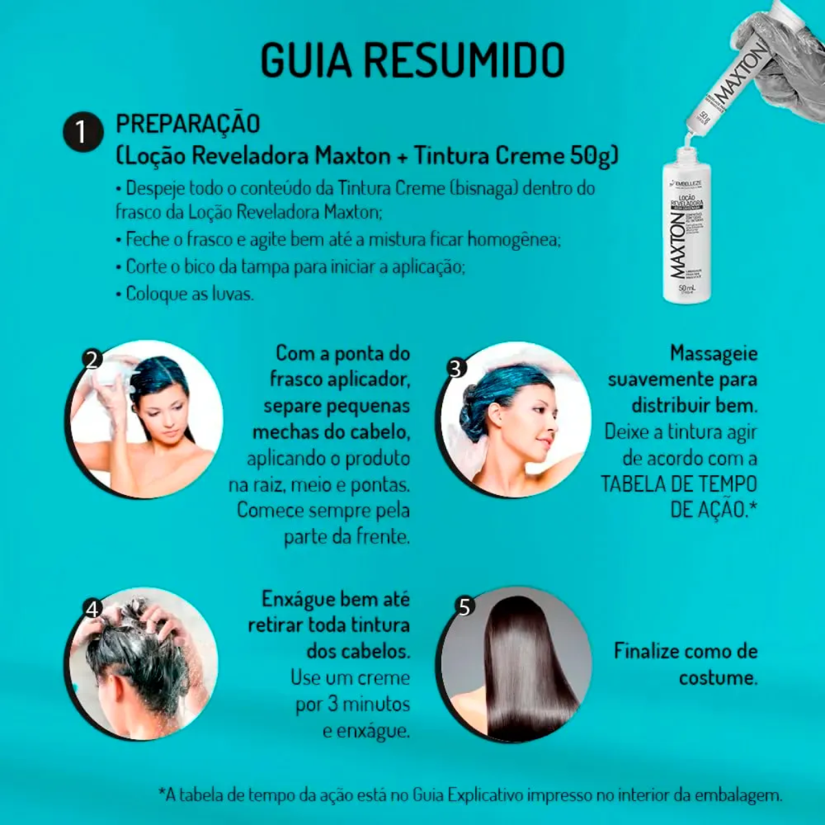 Tinta de Cabelo Maxton Você Mais Elegante - 1.7 Preto Azulado - 4