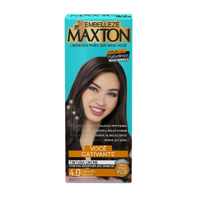 Tinta de Cabelo Maxton Você Mais Encantadora - 4.0 Castanho Natural