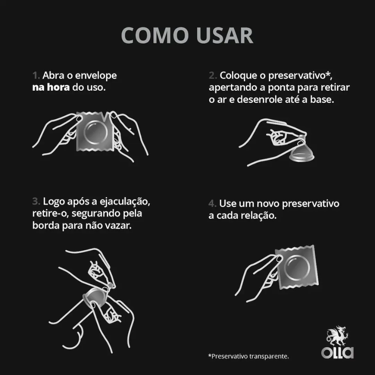 Preservativo Olla Large com 6 unidades - 4