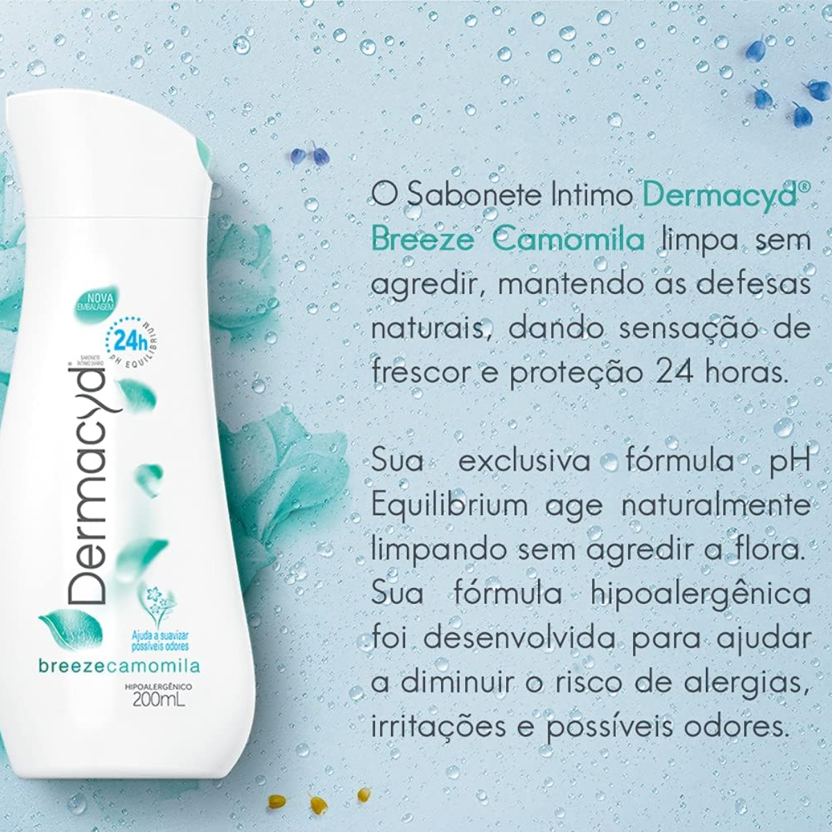 Sabonete Íntimo Dermacyd Breeze Camomila 200ml - 4