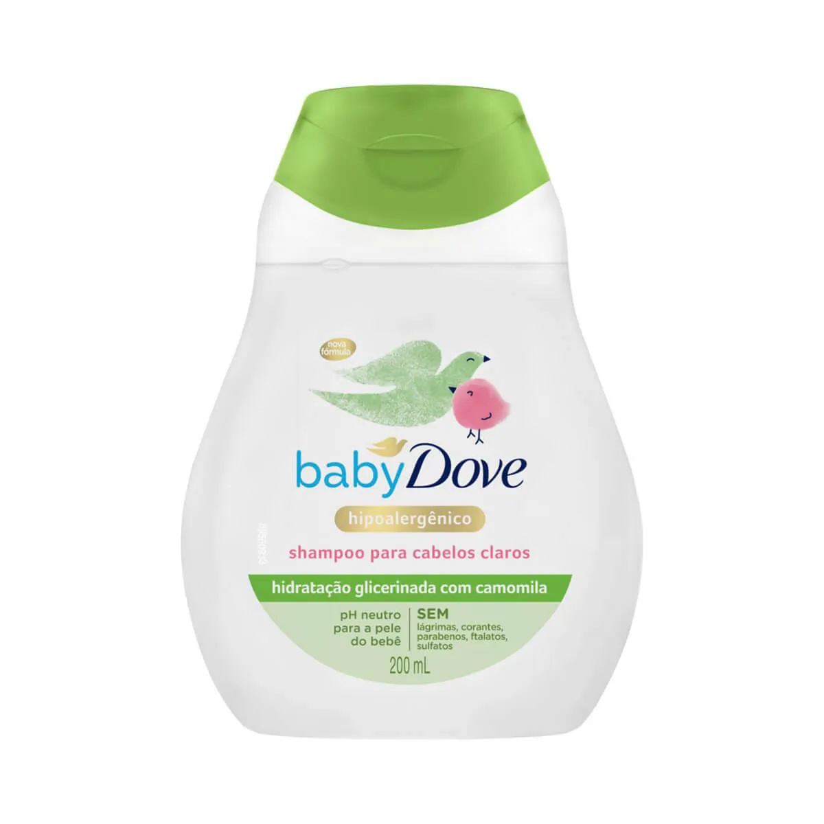 Shampoo Baby Dove Hidratação Enriquecida Cabelos Claros com 200ml - 1