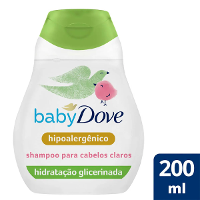 Shampoo Baby Dove Hidratação Enriquecida Cabelos Claros com 200ml - 2