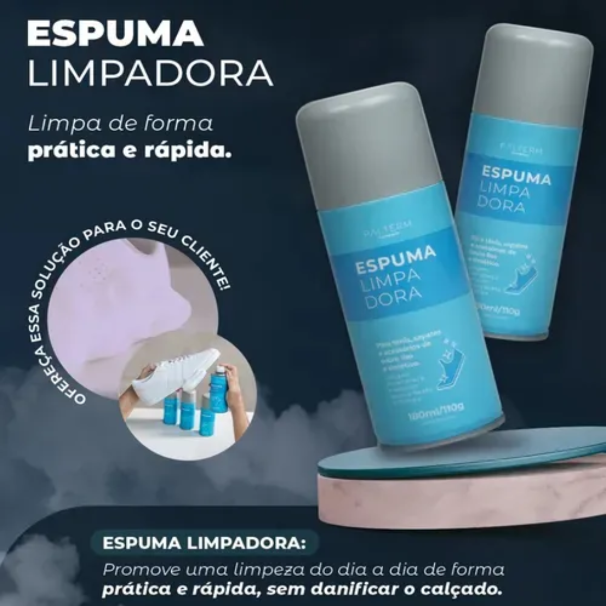 Espuma Limpadora Palterm  180ml - 4