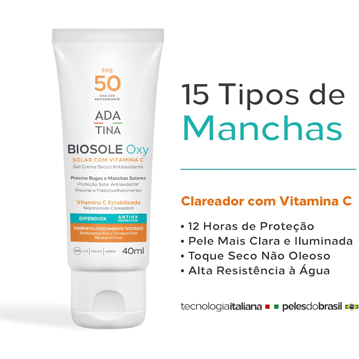 Protetor Solar FPS50 Bisole Oxy com Vitamina C 40ml - 3