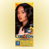 Tinta de Cabelo Permanente Cor&Ton Niely - 2.8 Preto Azulado Espelhado - 2