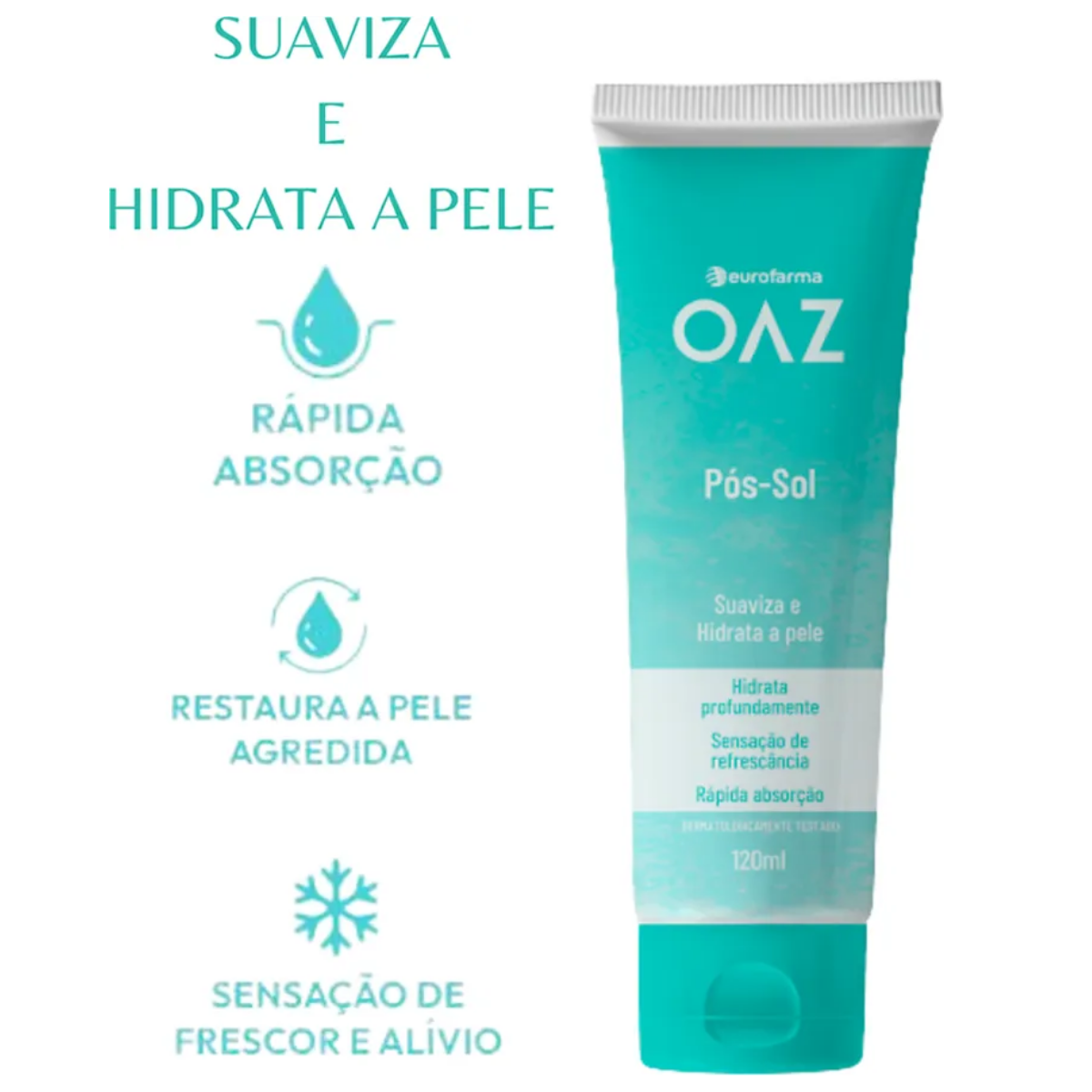 Pós-Sol OAZ Gel 120ml - 2