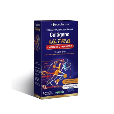 Colágeno Tipo II Ultra Vitamina D + Magnésio 30 Cápsulas