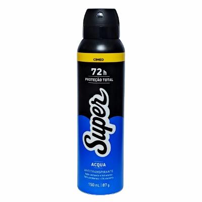 Desodorante Antitranspirante Aerosol Super Acqua 72h – 150ml