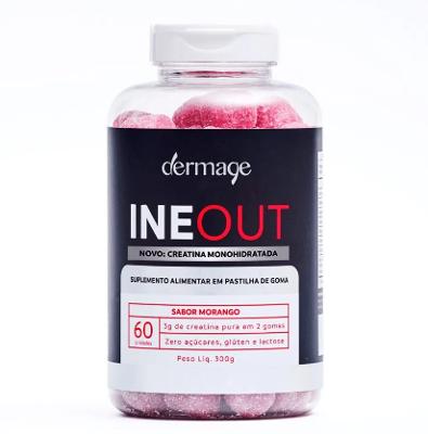 Dermage INEOUT Creatina em Gomas Sabor Morango 60 Gomas