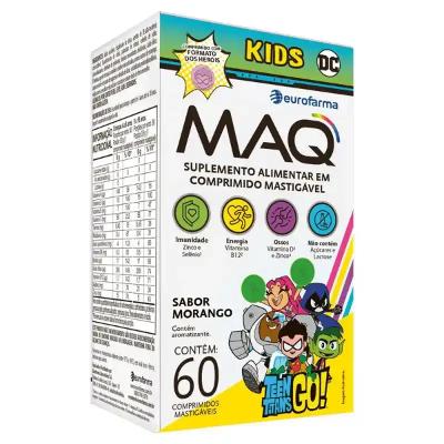 MAQ kids Infantil Mastigavel 60cp sabor morango