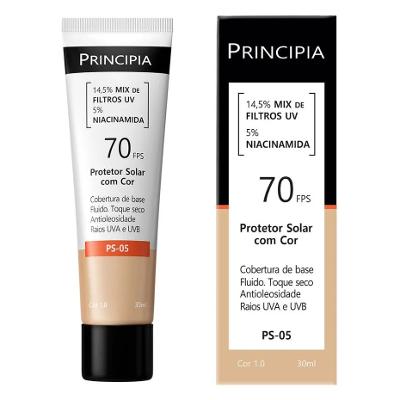 Protetor Solar Facial Principia FPS 70 PS-05 Cor 1.0 com 30ml