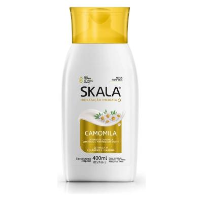Hidratante Corporal Skala Camomila 400ml Estimula o Colágeno e Elastina 100% Vegano