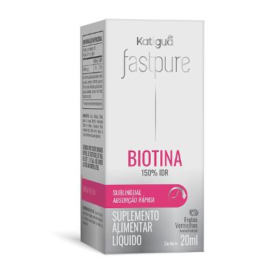Biotina Dose Máxima Em Gotas Frutas Vermelhas Fast Pure 20ml - Katiguá