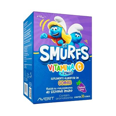 Vitamina C + Zinco Smurfs C/30 Gomas Sabor Uva