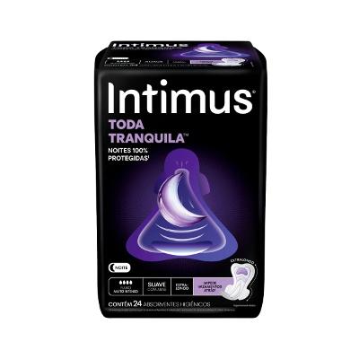 Absorvente Intimus Toda Tranquila Suave Com Abas 24 Unidades