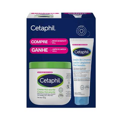 Kit Cetaphil Creme Hidratante 453g + Loção Limpeza 100ml