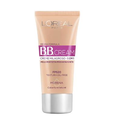 Creme B.B. Cream Loreal Paris Morena Fps20 - Cobertura Natural