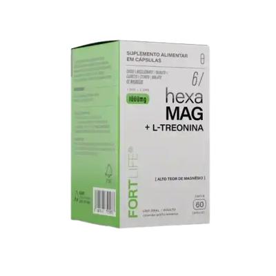 Suplemento Alimentar Hexa-Mag 6X 1000mg com 60 cápsulas