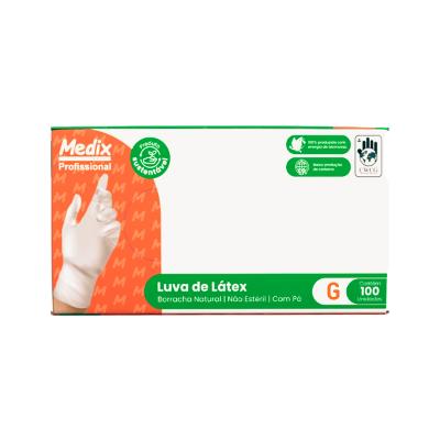 Luva Profissional Latéx Tamanho G 100 Unidades