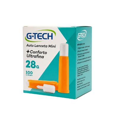 Auto Lanceta G-Tech 100 Unidades