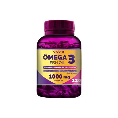 Omega 3 Fish Oil 1000mg com 120 cápsulas