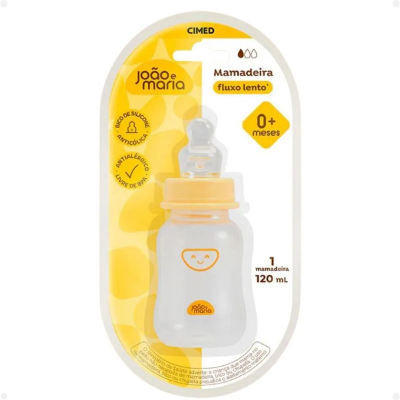 Mamadeira Fluxo Lento Cimed João e Maria 120Ml